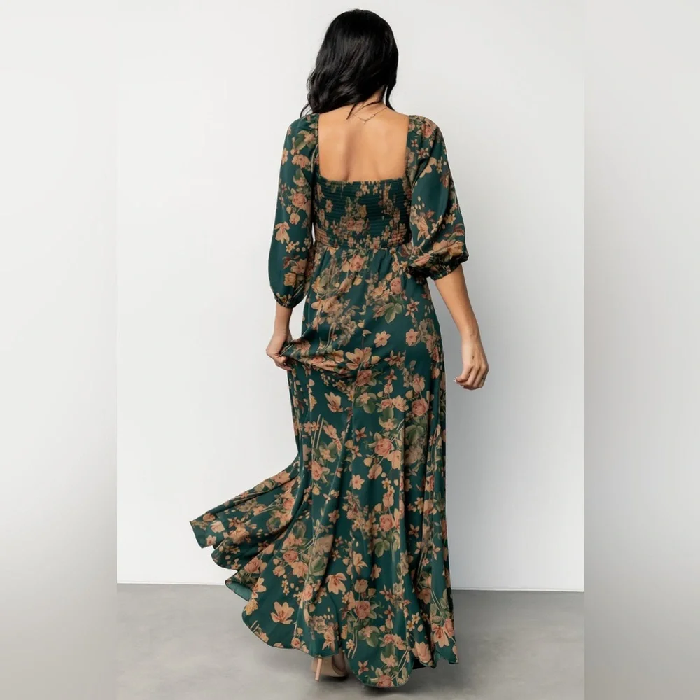 Baltic Born Forest Green Floral Maxi Dress - Picture 2 of 6